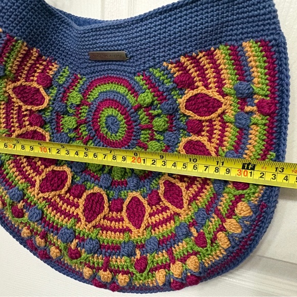 💙Handknit Multicolor Crochet Crossbody Bag Handmade in Vancouver Island - Picture 12 of 13